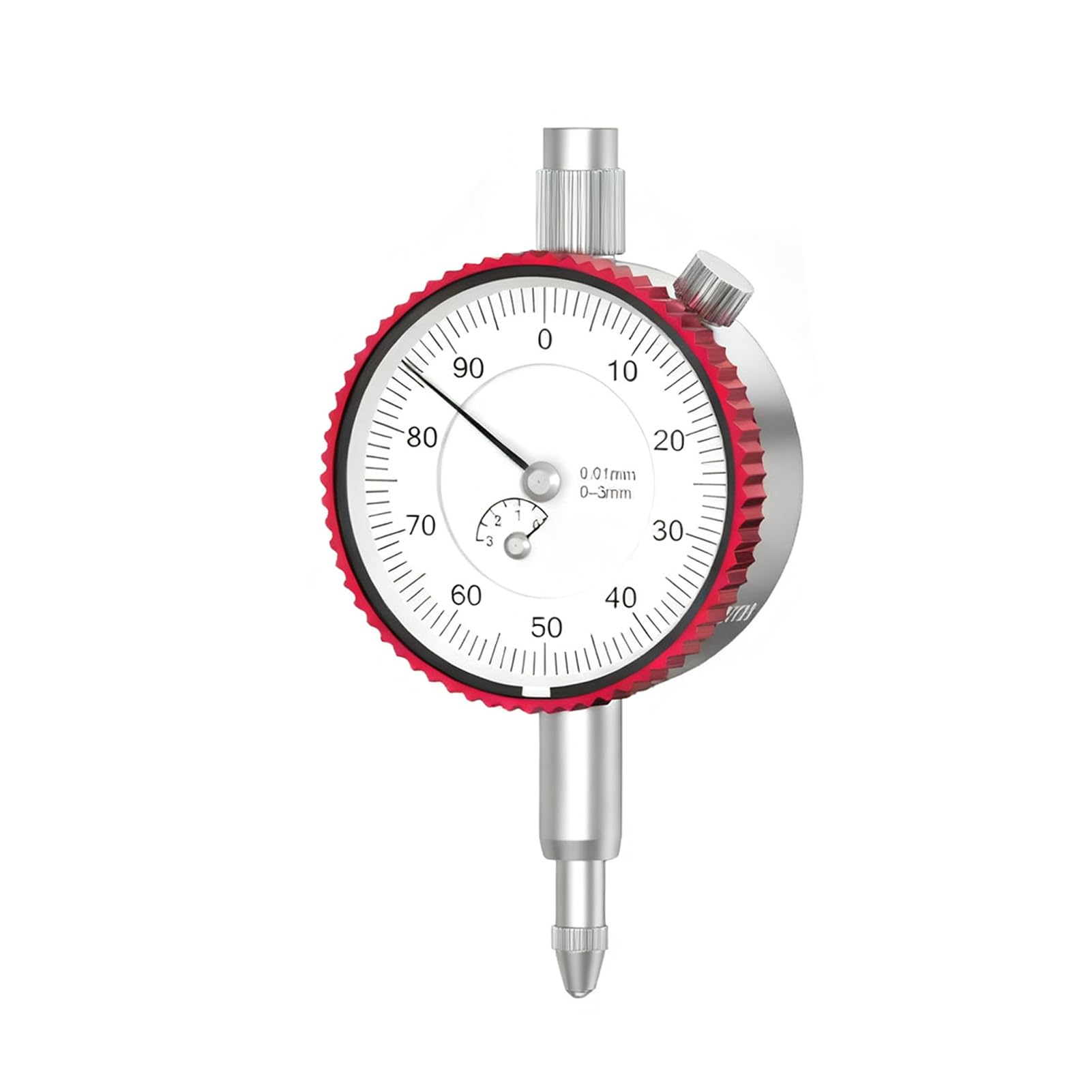 Indicateur à Cadran, Plage 0-3 Mm, Précision de 0,01 Mm, Outil de Mesure Antichoc en Acier Inoxydable, pour Scie à Table D'atelier
