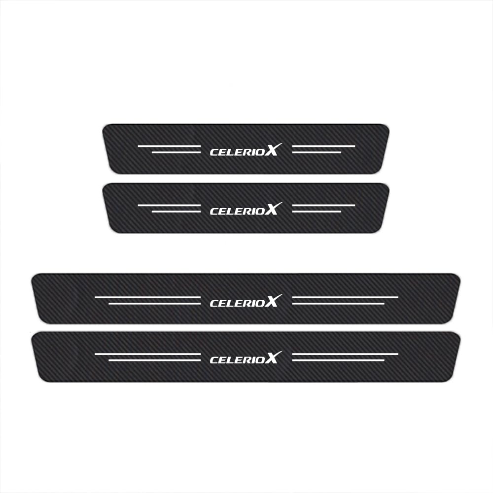 Sdyayfge Normal 4Pcs Kick Plates Car Door Sill Protector,For Suzuki Celeriox