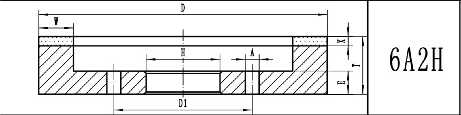 Ściernica Diamentowa Garnkowa, Żywiczna 6A2H CBN - Precyzyjna Tarcza Szlifierska 100 Mm Do Zastosowań W Obróbce Drewna I Metalu(Black,100D 30H 15T 6W 5X)