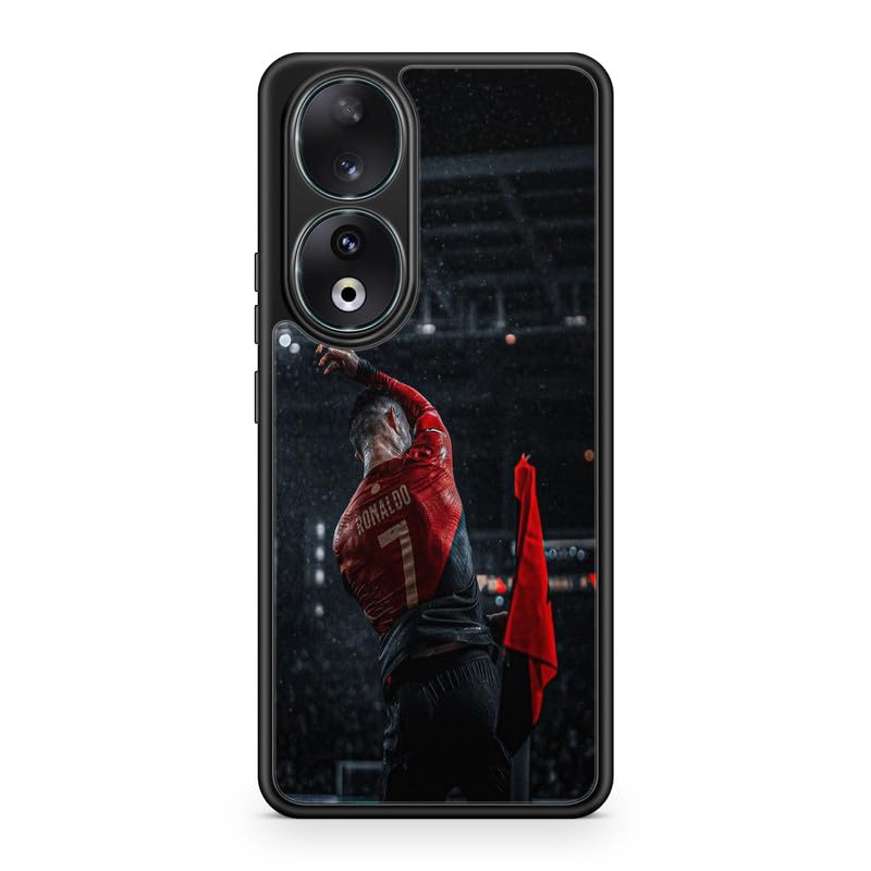Carcasa compatible con Huawei P Smart 2019 – Cristiano Ronaldo – Impacto visual – Sublimación HD – Silicona Negro – Carcas‑en-Lolie