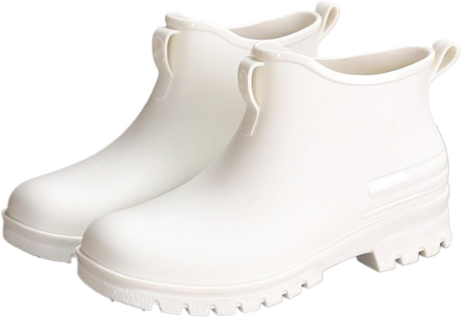 Outdoor Work Booties Men's Short Tube Rain Boots Four Season Water Shoes Low Top Non Slip Rubber Shoes Outdoor Gardening Work
