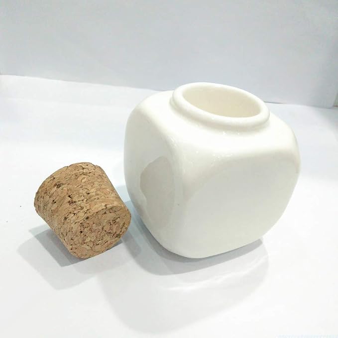Recipiente Cerámico para Mezclar Nail Art con Tapa de Madera miniatura 2