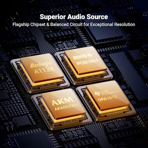 Image of Fosi Audio S3 HiFi Music Streamer DAC Preamp | AK4493SEQ DAC, Wi-Fi 6 Bluetooth 5.3, XLR Balanced /Optical /Sub Out /HDMI eARC, AirPlay 2 Spotify Connect Tidal, 5-Band EQ
