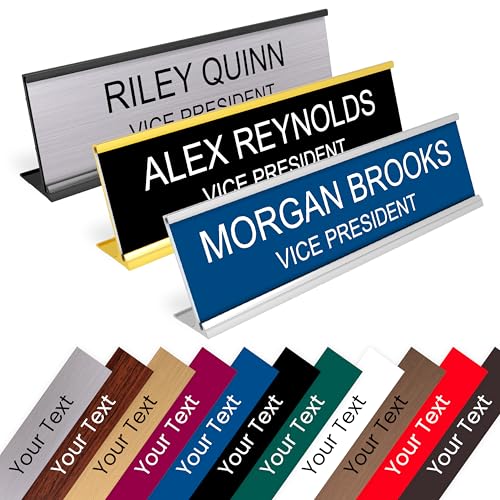 ExcelMark Custom Name Plate for Desk or Door...