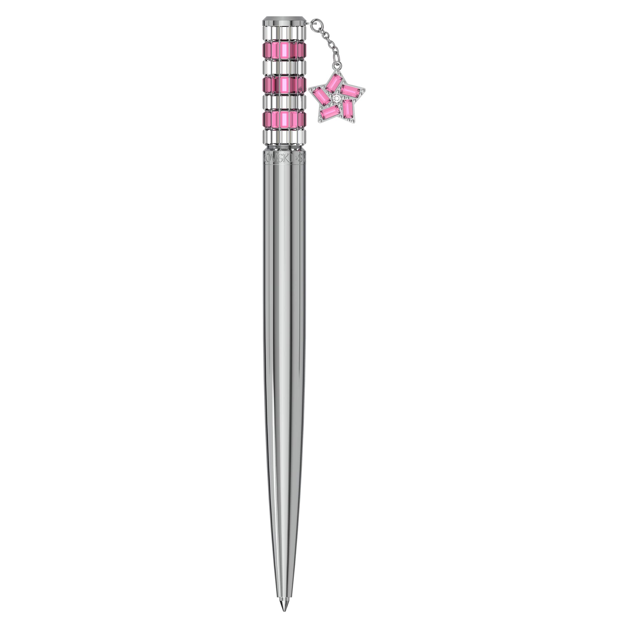 Swarovski Lucent Penna a Sfera Celebration 2023, con CristalliSwarovski , Design Cromato, Rosa