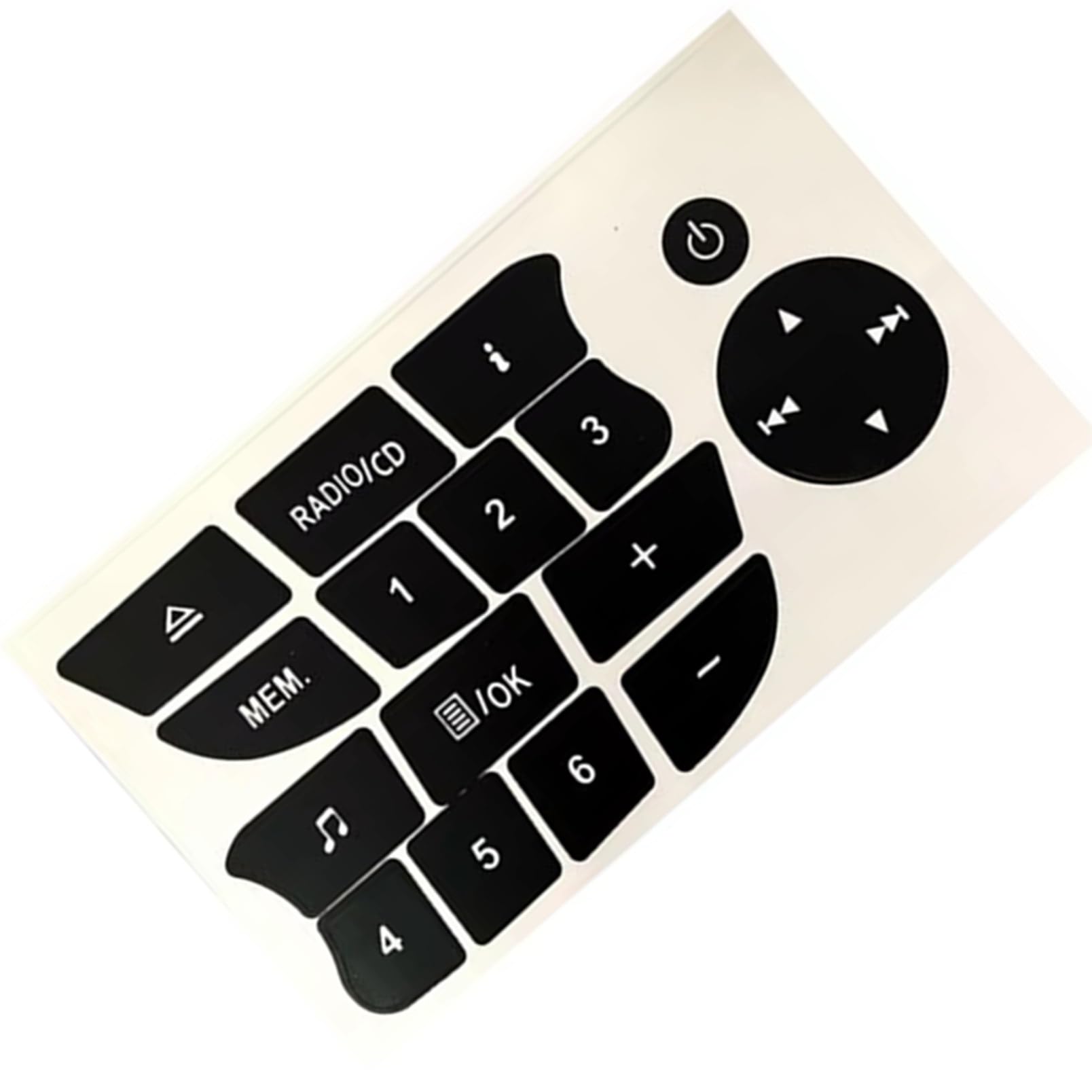 Bwwiezrs One Color Compatible With Twingo For Clio For Megane 2009 2010 2011 Car Interior Button Repair Stickers Cd Radio Audio Button Repair Decal Stickers Interior Trims Sticker