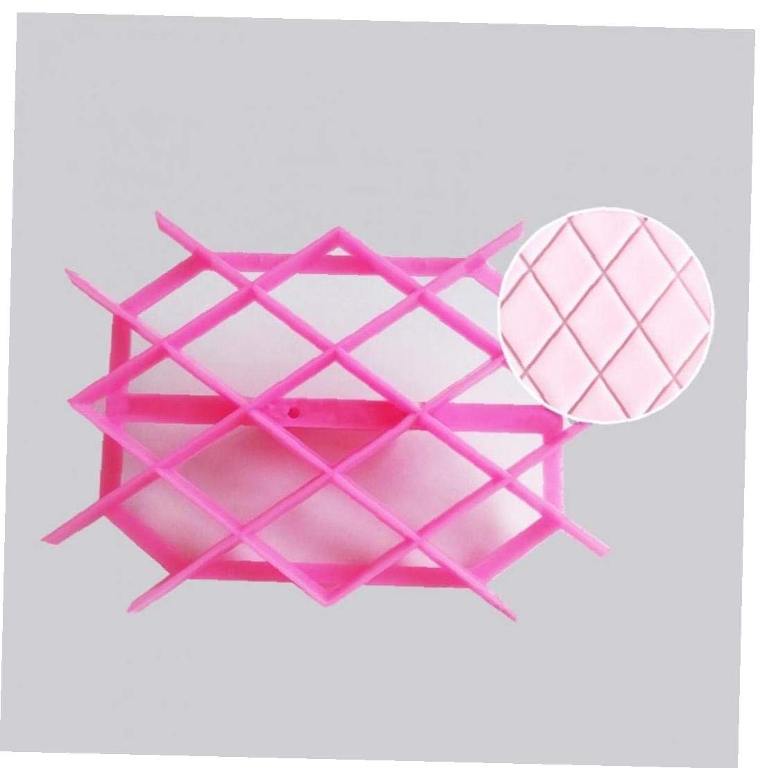 Casecover Diamond Sugarpaste Gum Icing Baking Quilt Fondant Cake Raft Equipment Tool Embosser Cutter Icing Mould Kitchen Accessory 1Pc
