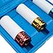 8MILELAKE 1/2 inches Drive Metric Extra Thin Wall Deep Wheel Protector Impact Socket Set, 3 Size, 17, 19, 21 mm
