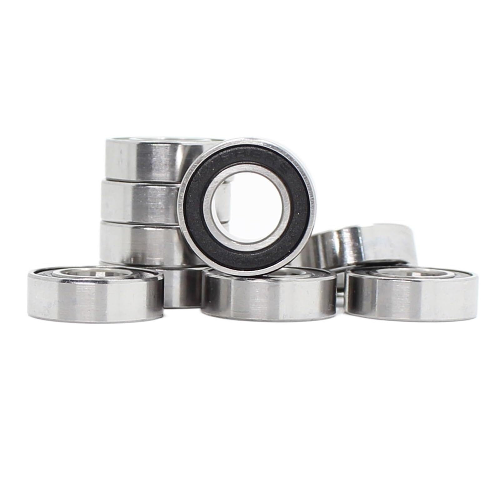 Industrial Shaft Bearings, 100PCS 686RS Bearing 6x13x5mm ABEC-7 Hobby Electric rc Car Truck 686 RS 2RS Ball Bearings 686-2RS Black Sealed