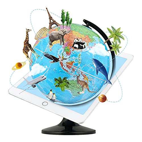 Globe interactif AR de 25cm avec réalité augmentée 3D pour enfants