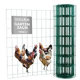 STREND PRO Zaun Gartenzaun 120cm Höhe | Länge 10 m | Grün...