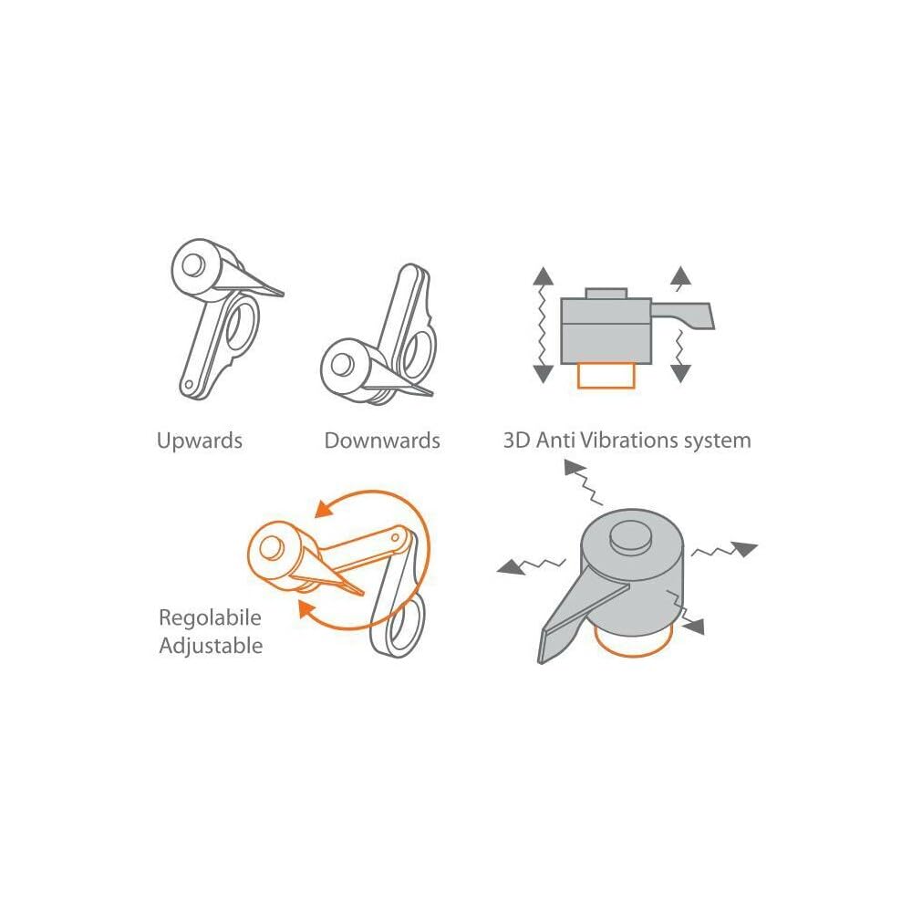 Optiline 91773 Titan Combo 2.0, Supporto ad Alta Resistenza con Attacco per Manubrio