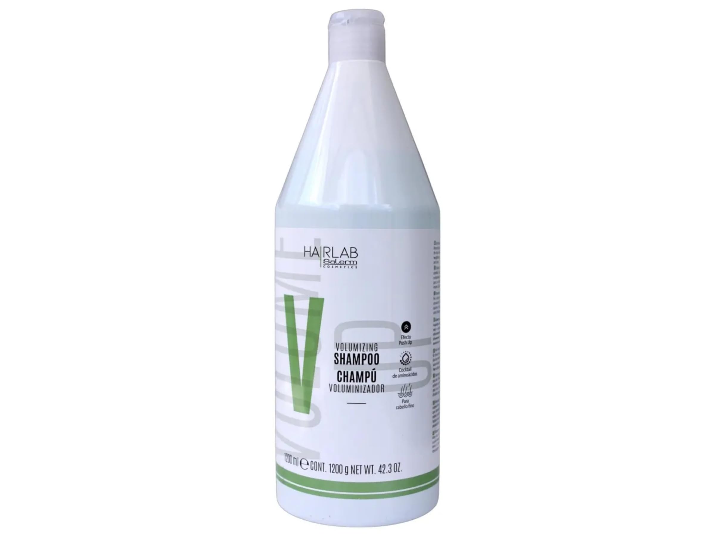 SALERM Hair Lab Volumen-Shampoo, 1200 ml, mit Energisierendem Koffein, für feines und voluminöses Haar, verleiht dem Haar Körper und Textur, sanfte Reinigung, ohne Parabene