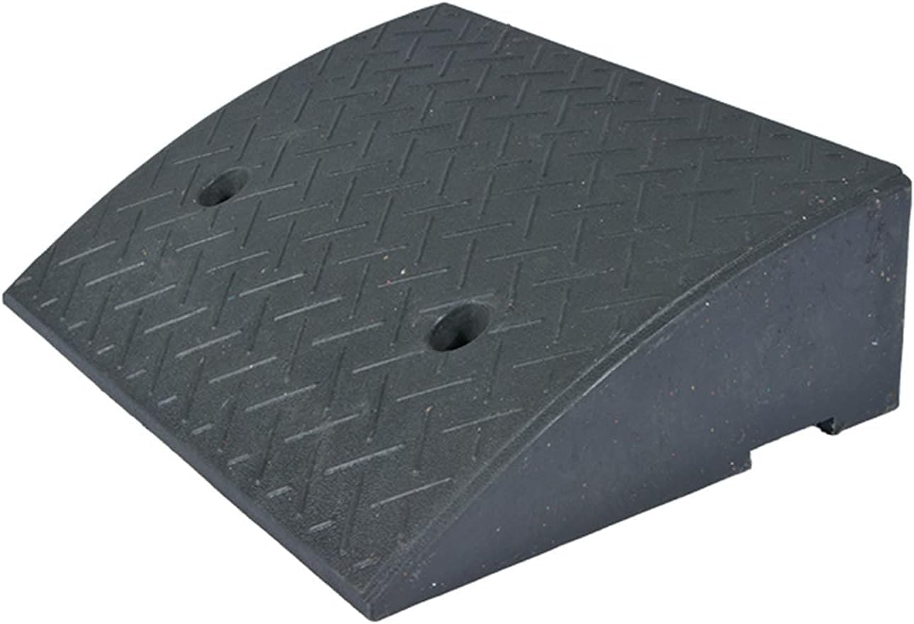 Loading Ramps, Curb Ramp Loading Ramps Heavy Duty Portable Threshold Ramp, Solid Rubber Ramp, Rubber Ramp Mat, Bike, Motorcycle, Driveway, sid