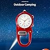findtime Clip Watches for Men with LED Flashlight Analog Pocket Watch Outdoor Sports Keychain Watch Belt Loop Wristwatch Clip On Watch Camping Hiking #5