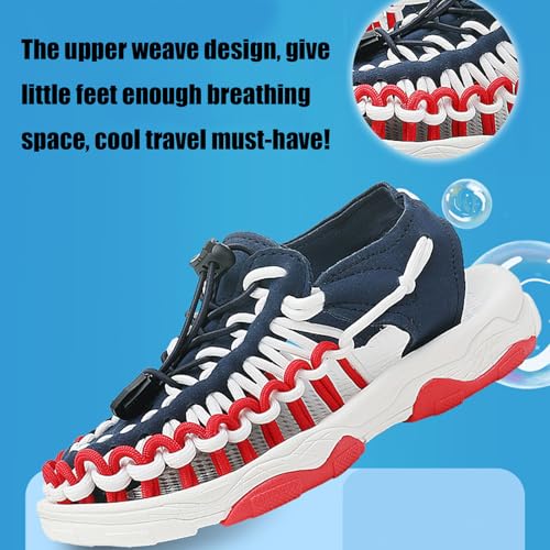 Fashion Toddller Kid's Rope Sandals for Boy's & Girl's Summer Closed Toe Sandals Little Kid Outdoor Beach Sports Sandal Water Lightweight Woven Shoes3