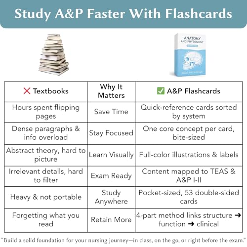 Anatomy and Physiology Flashcards - Double-Sided