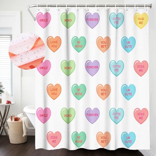 Lonfliness Valentines Shower Curtain Bathroom Home...