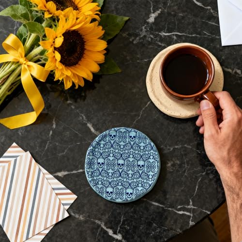 Image of 16 Pcs Vintage Skulls Polymer Clay Texture Sheet Textures and Insects Rubber Clay Texture Mat for Polymer Clay Making Earrings Jewelry DIY Crafts 4 x 2.5 Inch