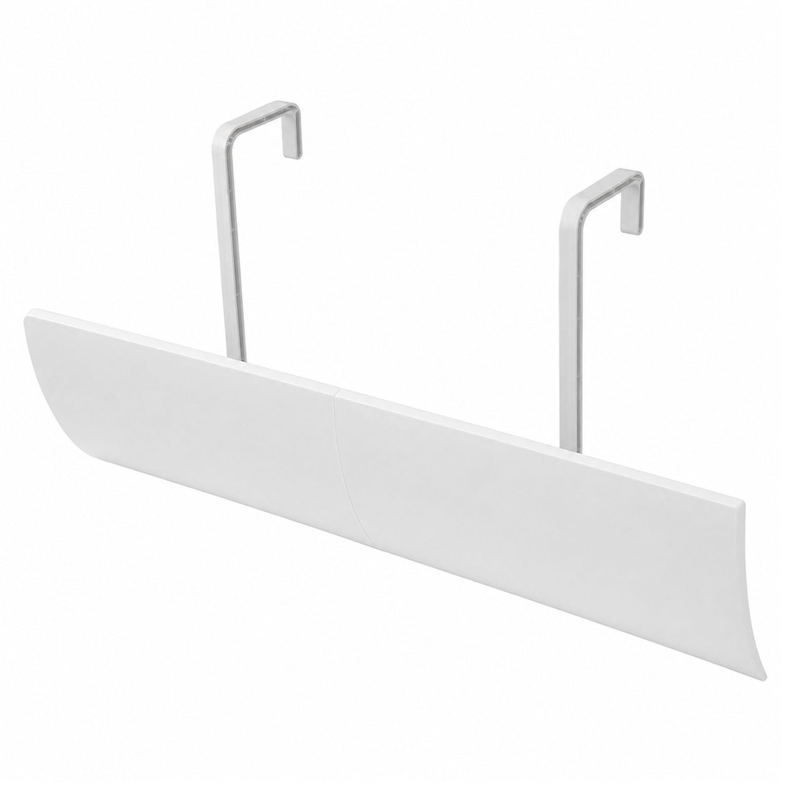 Wamj Aqdy One Color Adjustable Air Conditioner Deflector For Wall Units, Pp Material Ac Vent Deflector, 32 Inch Airflow Redirector With Hook-On Design, White