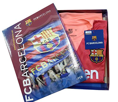Kit Camiseta y Pantalón Tercera Equipación 2018-2019 FC. Barcelona - Réplica Oficial Licenciado - Dorsal Liso (12 años)