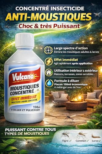 NUISIPRO Insecticide Concentré Moustiques – Intérieur & Extérieur – À Diluer – Flacon 500 ml – vue 2