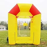 BMGIANT 7.2ft/2.2M Inflatable Cash Cube Money Grab Machine Cash Booth Money Booth for Event Advertising (No Blower Included)