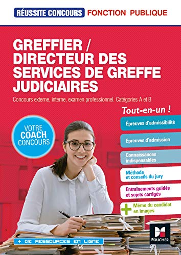 Télécharger Réussite Concours - Greffier/Directeur des services de greffe judiciaires - Préparation complète PDF Ebook En Ligne