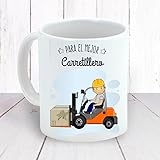 Donum Bonum Regalos Originales Taza Profesiones C (Taza Carretillero)