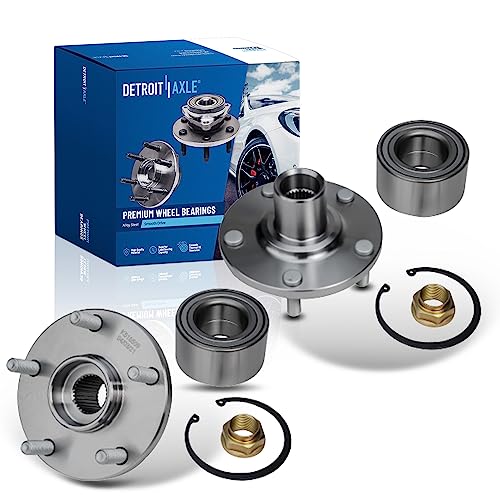 Detroit Axle - 2 Front Wheel Bearing Hubs for 1992-2003 Toyota Camry Sienna Avalon Solara Lexus ES300 RX300, Replacement 1993 1994 1995 1996 1997 1998 1999 2000 2001 2002 Wheel Bearing and Hubs