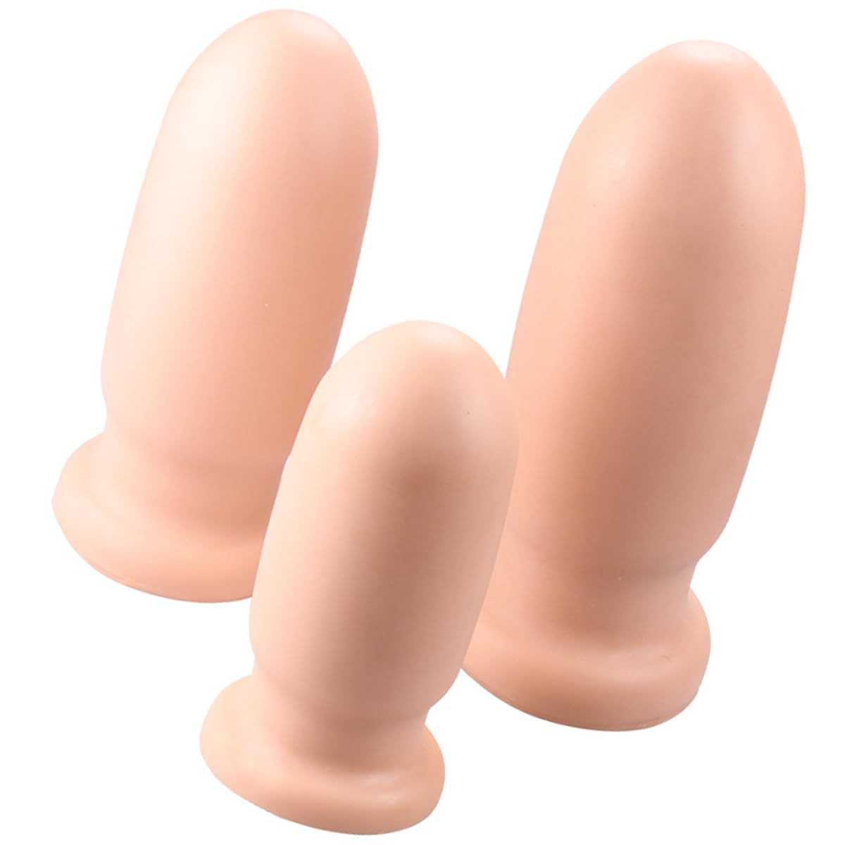 Seckoe Analplug Groß XXXL Realistischer Dildo XXL Silikon Analdildo mit Saugnapf Anal Plug Weibliche Masturbation Prostata Stimulation Buttplug für Frauen Männer Analsexspielzeug (M)