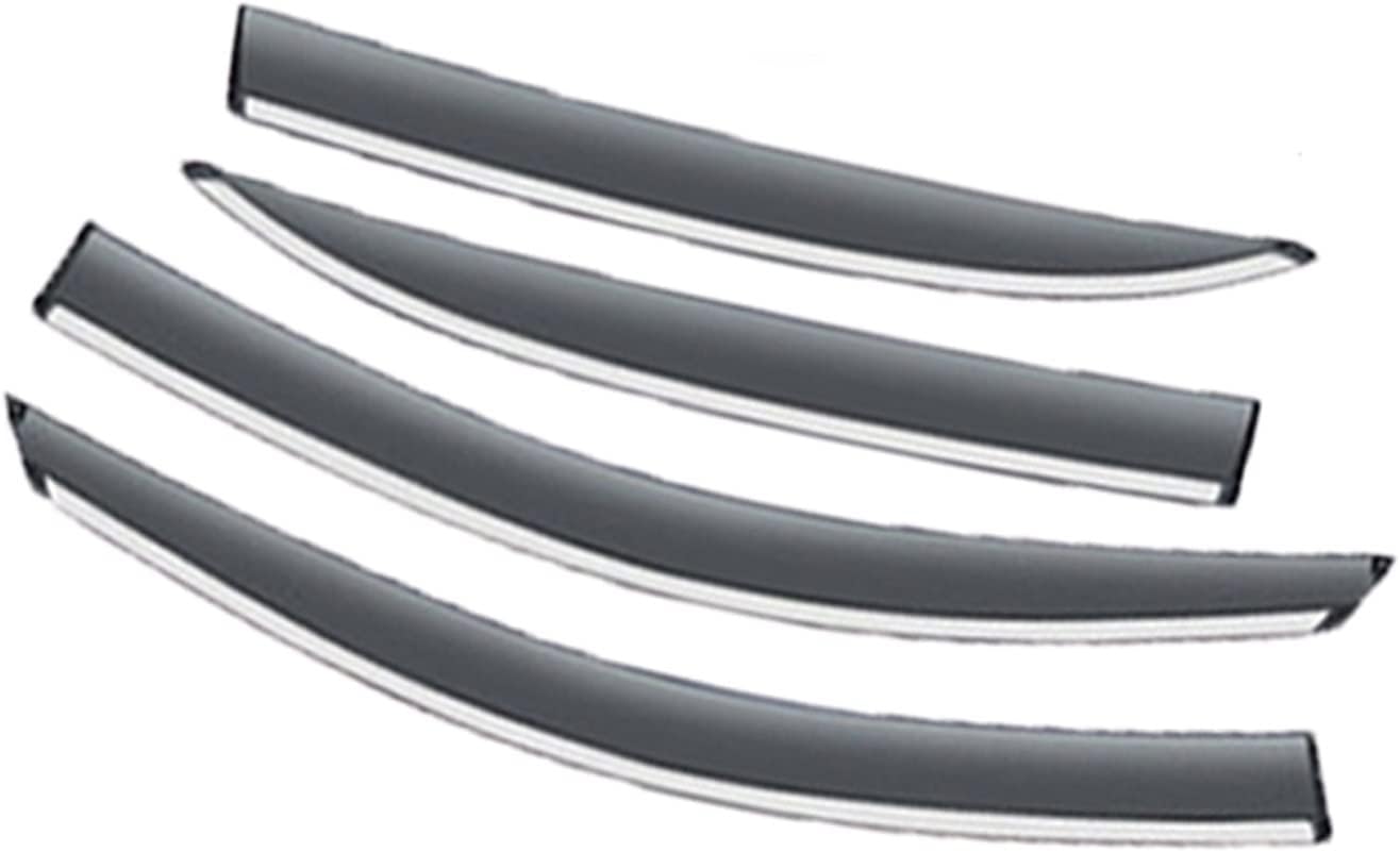 Déflecteurs De Pluie Pour Chevrolet Equinox 2018-2024 - Noirs, Adhésifs, Design Aérodynamique