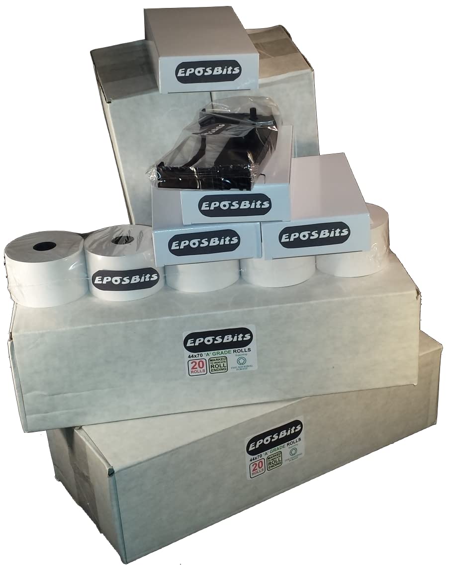 Marque * * * * * * * * * * * * * * * * Essentials Pack * * * * * * * * * * * * * * * * Pour Casio ce-4700 ce4700 Caisse enregistreuse (72 rouleaux d'encre + 4)