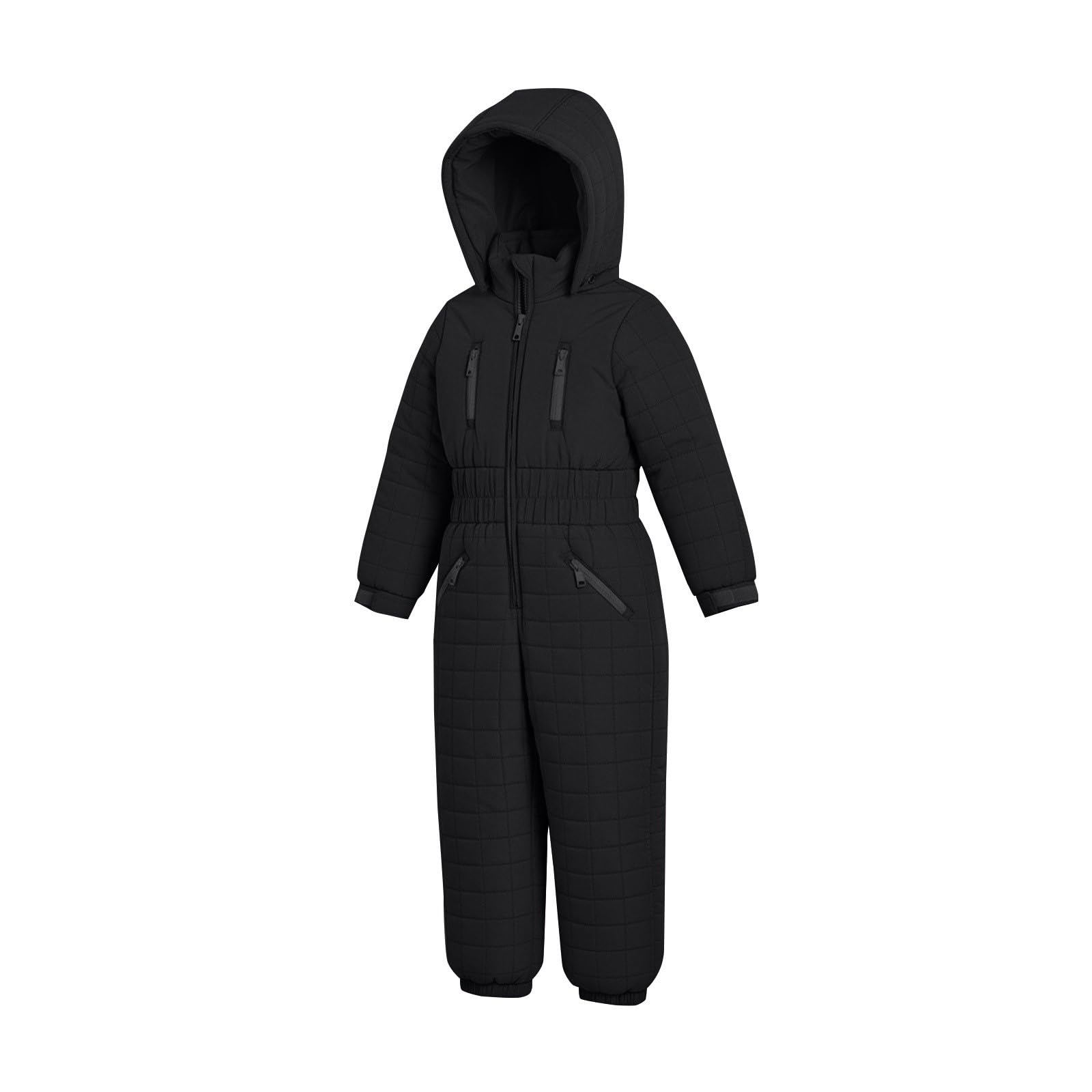 Generisch Combinaison de ski pour enfants - Combinaison de ski - Pour fille et garçon - Combinaison chaude - Rembourrée avec fermeture éclair - Coupe-vent - Vêtement de ski