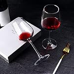 Ensemble de verres à vin 12, 12 oz Verres à vin rouge durables pour mariage, fête, lave-vaisselle en toute sécurité
