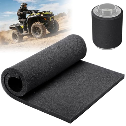 Air Filter Foam Sheet 60 PPI Coarse Polyurethane Foam - Washable Reusable Cut-to-Size Filter for Motorcycle Vacuum Cleaner Air Purifiers Fish Tank Engine Air Filter Replacement (18x12x0.6)