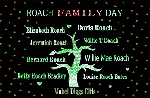 FHZON Family Reunion Backdrop for Roach Family Day Decorations Customized