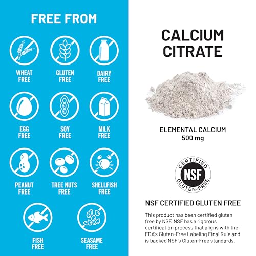 NatureWise Calcium Citrate 500mg Capsules - Supplement for Bone Health - Easy to Digest & Absorb - Vegan, Non-GMO, Gluten-Free - 90 Count[30-Day Supply] - image 8