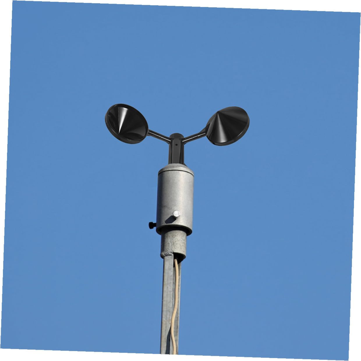 2 Stück Windgeschwindigkeitsmesser Abs Gehäuse Windbecher Sensor Ersatz für Außensensor Wetterstation Windanzeiger Draußen Robuste Windmessung