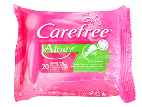CAREFREE INTIMATE WIPES ALOE 20