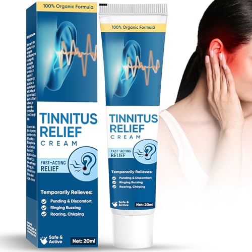 Tinnitus Relief for Ringing Ears, Tinnitus Relief Cream for Relieving Hearing Loss & Promoting Blood Circulation,Ear Ringing Relief Cream for Men & Women