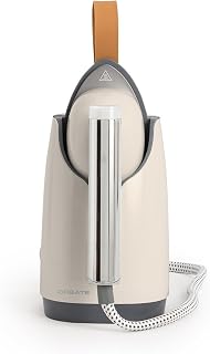 CREATE/IRON DUAL PRO/Plancha de vapor horizontal y vertical 800 ml blanco roto/Diseño 2 en 1, 4 modos de planchado, golpe de vapor y planchado en seco, suela antiadherente, 1630W