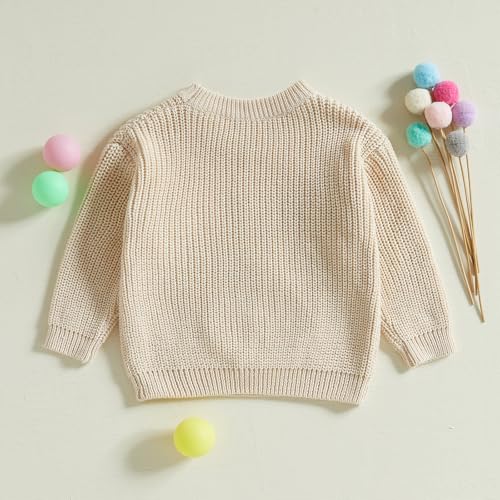 Baby Boy Girl Golf Sweater New to The Club Embroidery Long Sleeve Knit Pullover Sweatshirt Toddler Game Day Clothes3