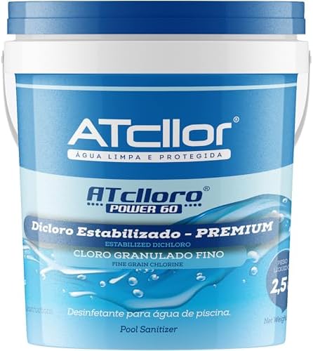 AtCllor, Cloro super concentrado e estabilizado para piscina, Pre...