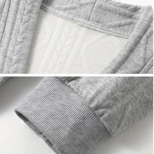PXQIRMR Knit Sweater Cardigan Men V Neck Button Down Plus Size Cardigan - image 5