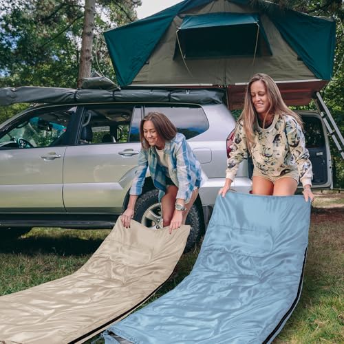 Tudomro 2 Pcs Bolsa de Dormir para Camping para Adultos Ligera y Compacta impermeable para Mochileros miniatura 6