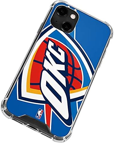 Skinit Clear Phone Case Compatible with iPhone 13 - Officially Licensed NBA Oklahoma City Thunder Large Logo Design