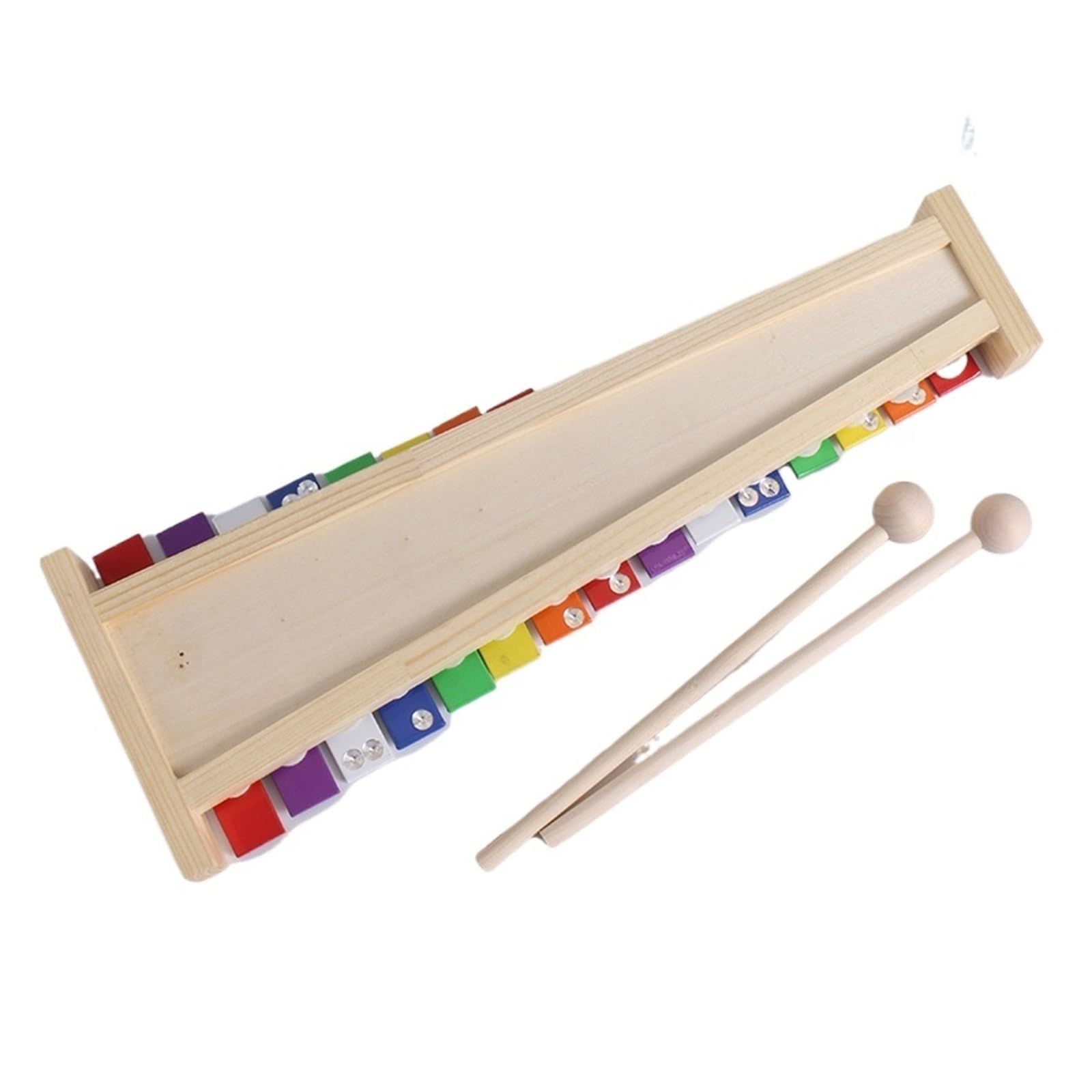 15 Keys Xylophone | Tastiera musicale Strumento musicale in metallo Pianoforte in legno