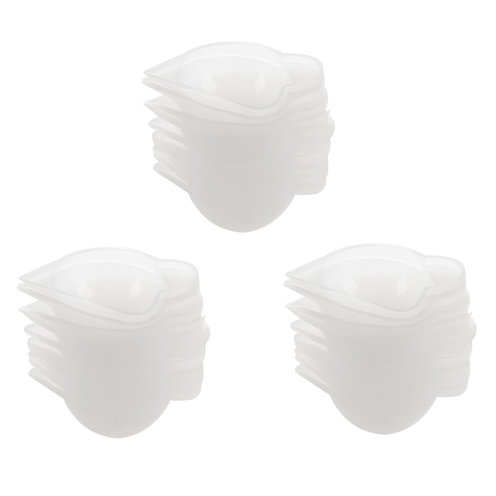 Hndhbfgrt 30Pcs Silicone Mold Cup Dispenser DIY Epoxy Resin for Jewelry Making Tool Color Modulation DIY Mold Accessory