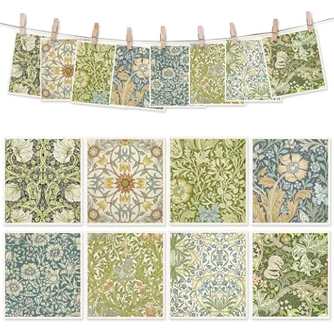 AnyDesign Vintage Floral Dishcloths Cover